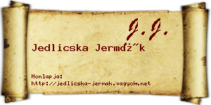 Jedlicska Jermák névjegykártya